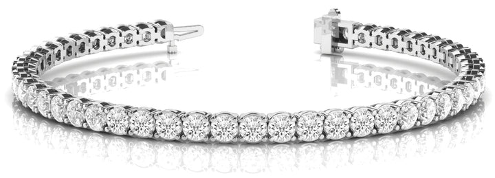 18K White Gold 10.12 ctw Diamond Tennis Bracelet