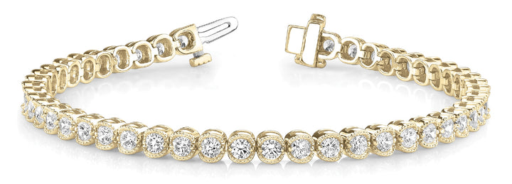 18K Yellow Gold 2 ct tw Fashion Diamond Bracelet
