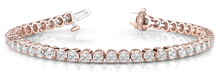 14K Rose Gold 11.2 CT Diamond In-Line Bracelet