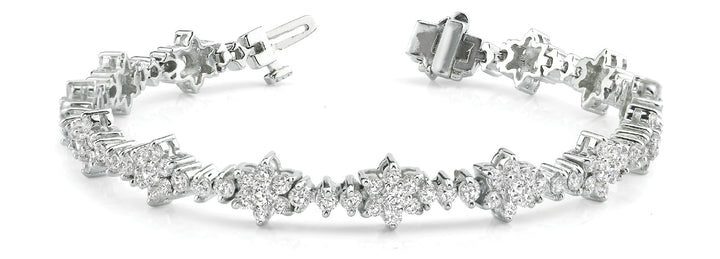 Multi-Diamond Fashion Tennis Bracelet