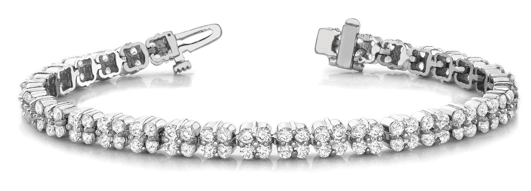 Multi-Diamond Fashion Tennis Bracelet