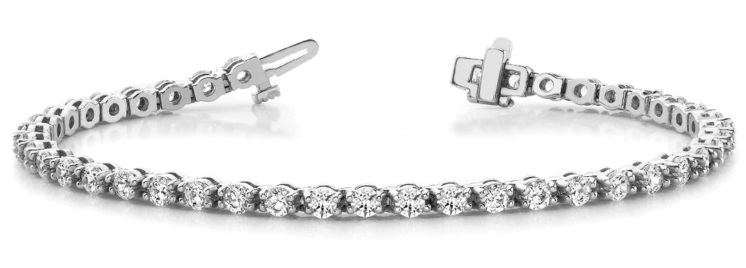 Platinum White Diamond Tennis Bracelet