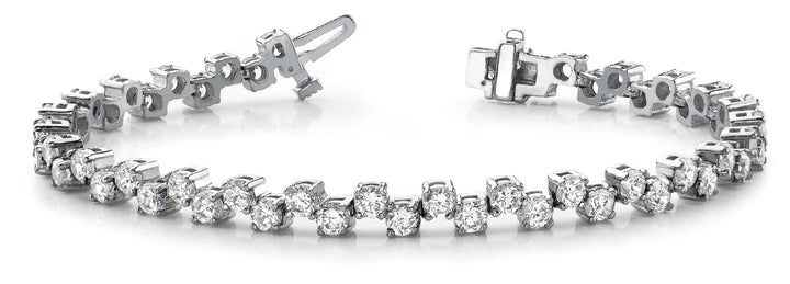 Multi-Diamond Fashion Bracelet