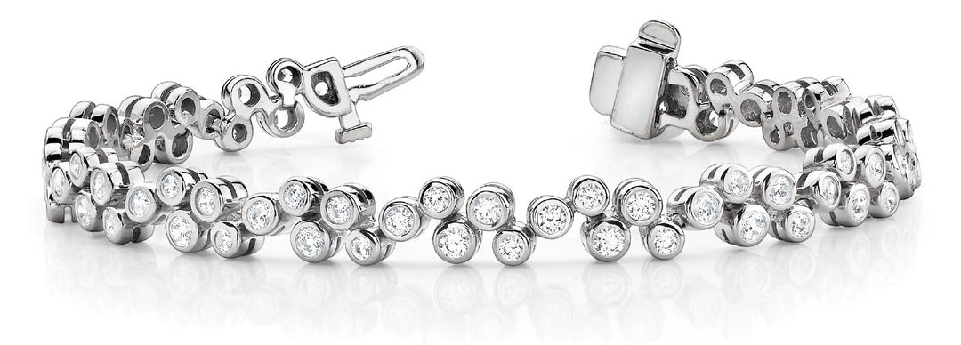 Platinum 1.5 CT Diamond Fashion Tennis Bracelet