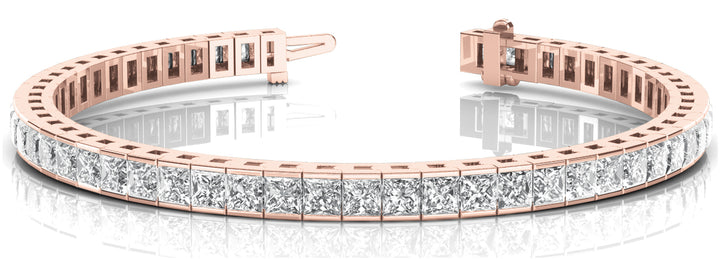 14K Rose Gold 10 3/4 ct tw Fashion Diamond Bracelet