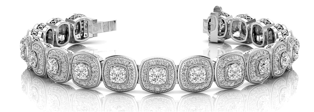Multi-Diamond Fashion Tennis Bracelet