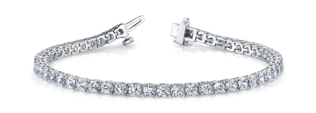 Multi-Diamond Line Fashion Bracelet