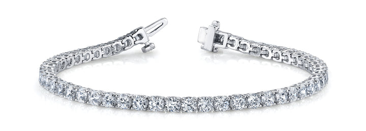 Multi-Diamond Line Fashion Bracelet