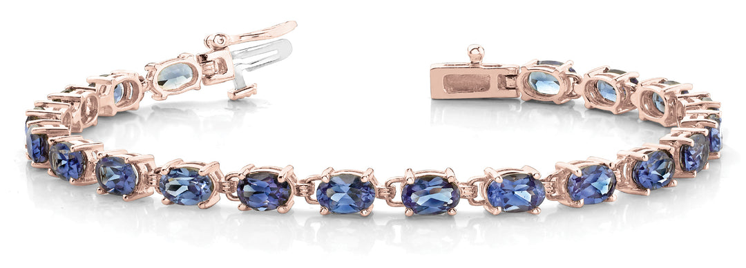 Rose Gold 14K Diamond Fashion Tennis Bracelet