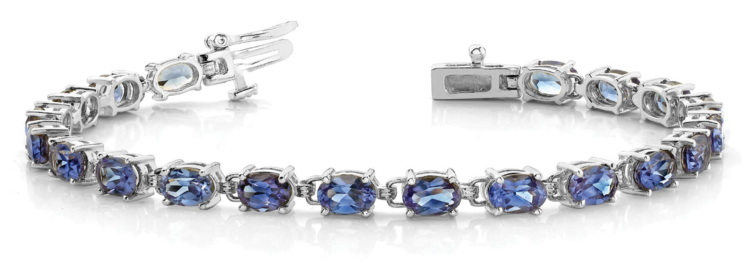 Multi-Diamond Oval Fashion Bracelet