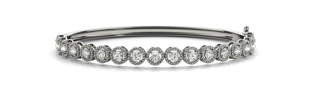 Multi-Diamond Round Stone Fashion Bracelet