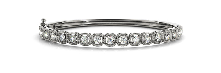 Multi-Diamond Round Stone Fashion Bracelet