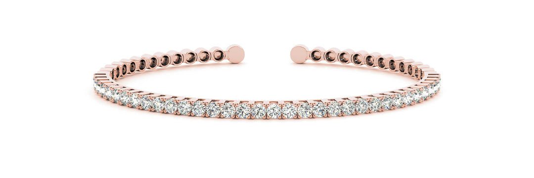 18K Rose Gold 1 ct tw Fashion Diamond Bracelet
