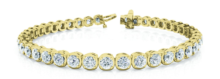 18K Yellow Gold 2 1/6 ct tw Fashion Diamond Bracelet