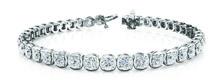 48-Stone Round Diamond Tennis Bracelet