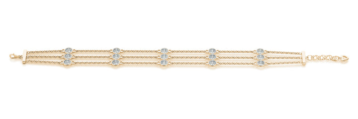 14K Yellow Gold 1/2 ct tw Fashion Diamond Bracelet