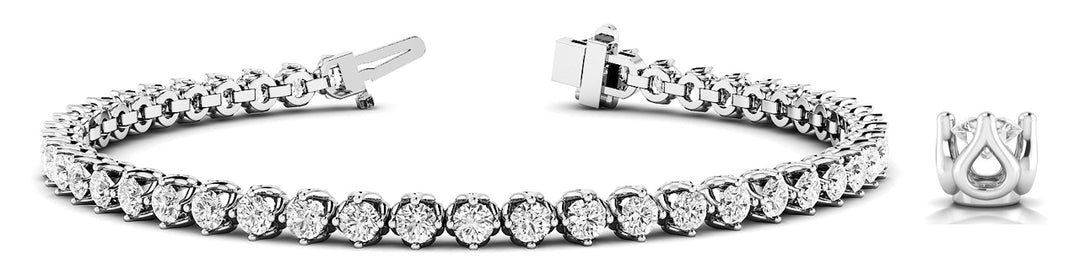 Platinum White Diamond Tennis Bracelet