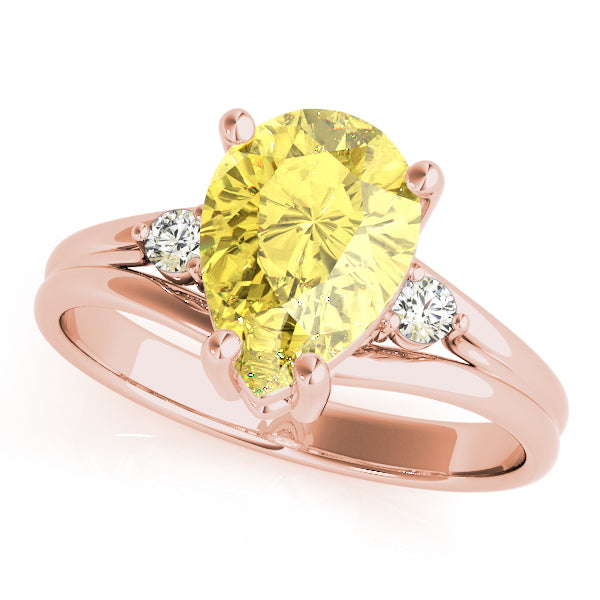 14K Rose Gold Diamond Cluster Fashion Ring