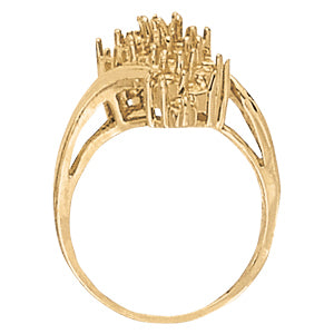 Platinum White Diamond Fashion Ring