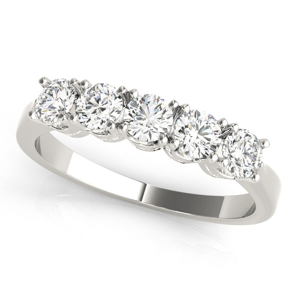 Platinum 1 CT Diamond Multi-Stone Wedding Band