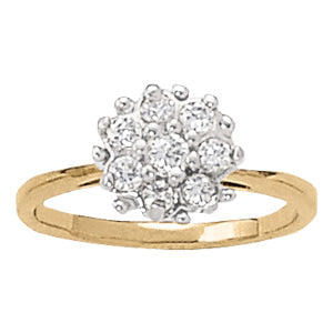 18K White Gold 1/2 ct tw Fashion Diamond Ring