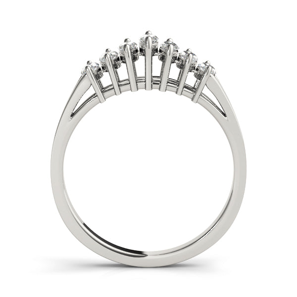 18K White Gold Marquise Diamond Wedding Ring