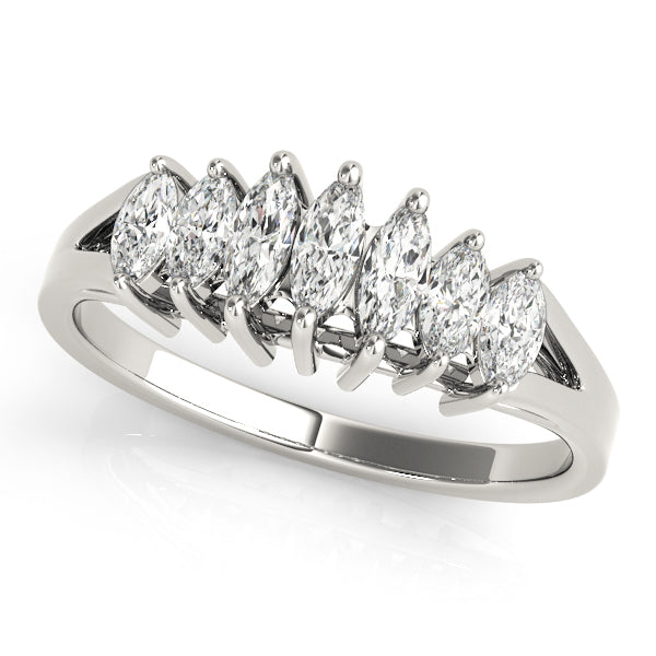 Platinum Marquise Diamond Wedding Ring