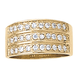 Platinum White Diamond Fashion Ring