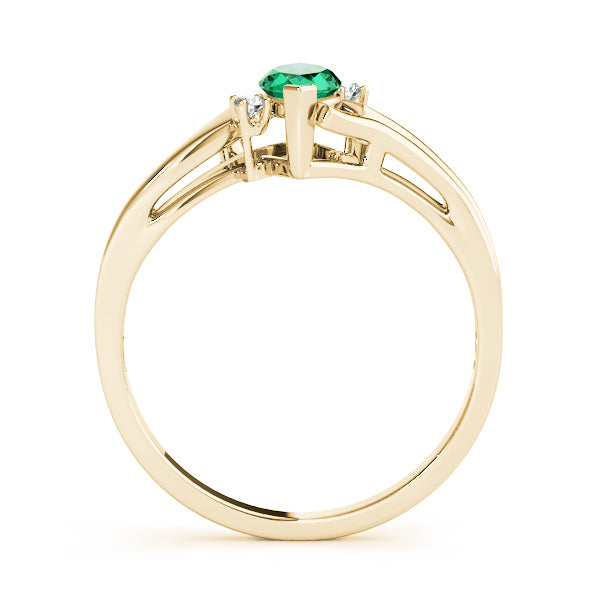 14K Yellow Gold Marquise Diamond Ring