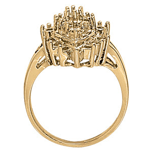 White Gold 1 CT Multi-Diamond Fashion Ring