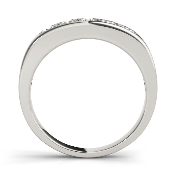 14K White Gold 5-Stone Diamond Wedding Ring