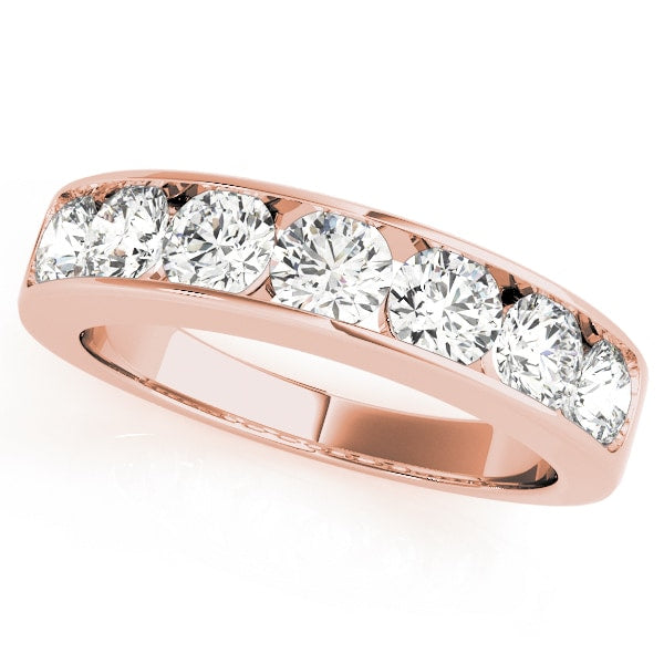 14K Rose Gold 1 ct tw Diamond Wedding Ring