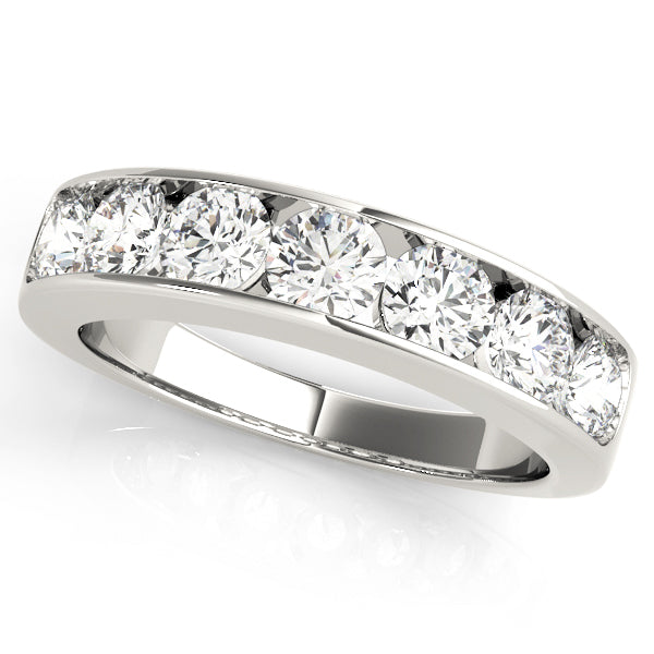 14K White Gold Round Diamond Wedding Ring