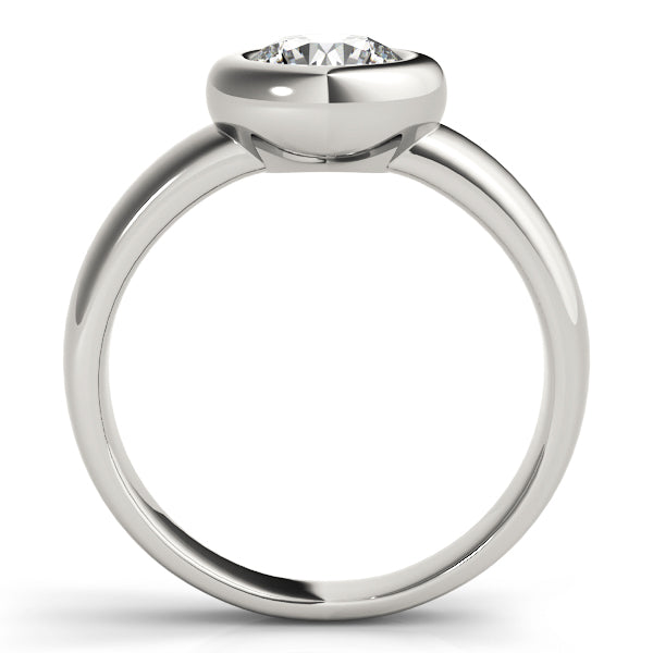 1 CT Platinum Round Diamond Engagement Ring