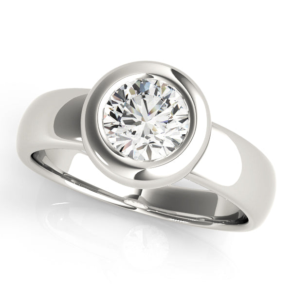 18K White Gold 1ct Diamond Solitaire Engagement Ring