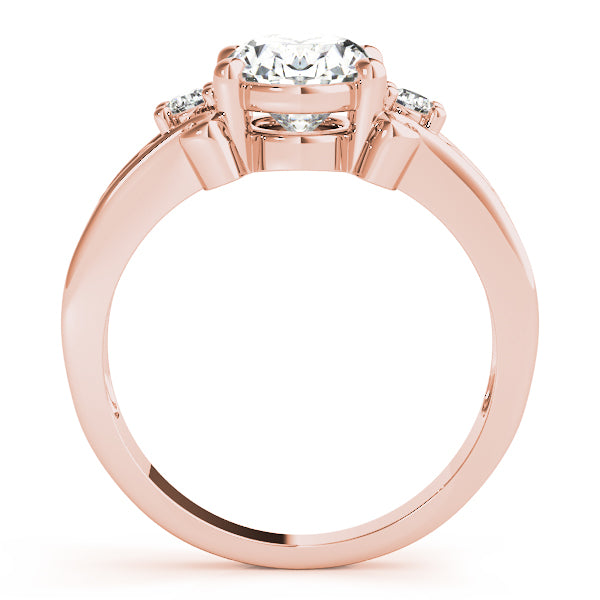 Rose Gold Oval Diamond Ring | 0.15 CTW Fashion Jewelry