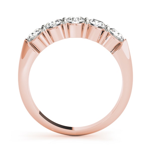 18K Rose Gold 1 ct tw Diamond Wedding Ring