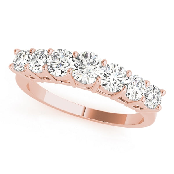 14K Rose Gold 1 ct tw Diamond Wedding Ring