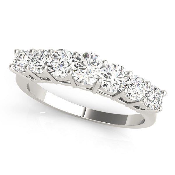 Platinum 1 CT Round Diamond Wedding Band