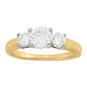 Platinum 1.33ctw Round Diamond Engagement Ring
