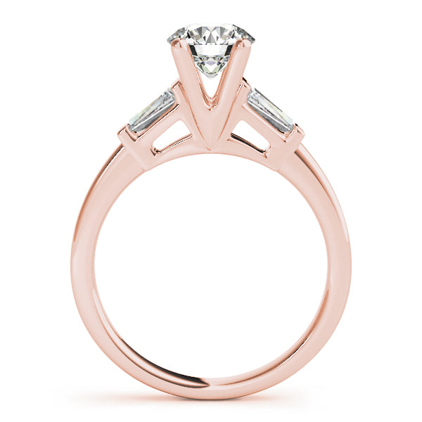 18K Rose Gold 3/4 CT Diamond Engagement Ring