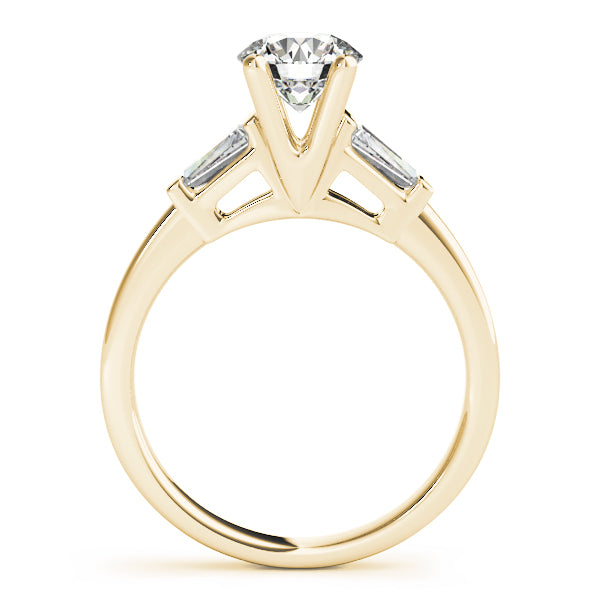 18K Yellow Gold Diamond Engagement Ring 1 ctw