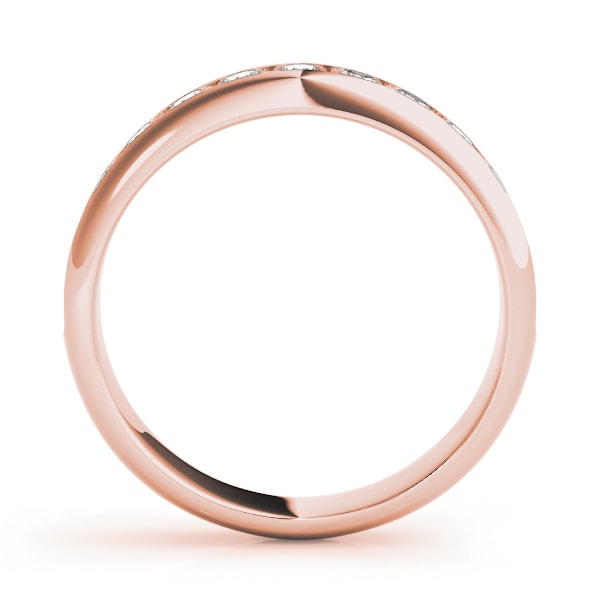 14K Rose Gold 1 ct tw Diamond Wedding Ring