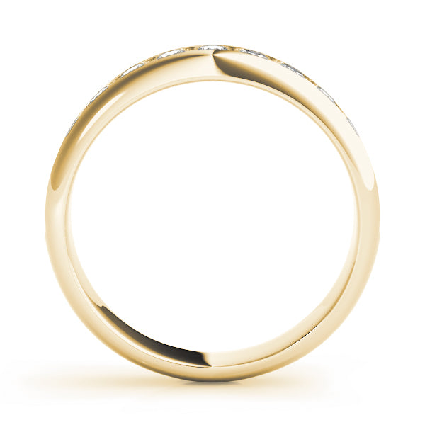 18K Yellow Gold 1ct Diamond Wedding Band