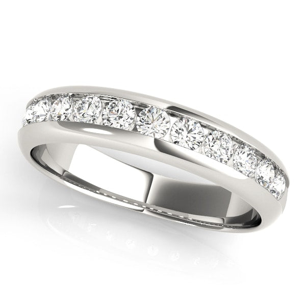 14K White Gold 1 ct tw Diamond Wedding Ring