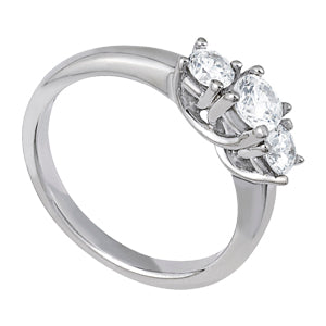 Three Stone Diamond Engagement Ring