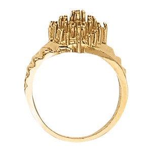 White Gold 1 CT Multi-Diamond Fashion Ring