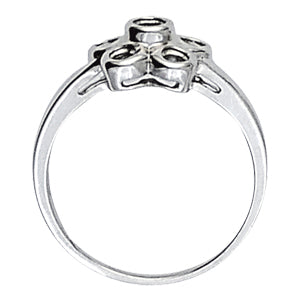 Platinum 3/8 CT Round Diamond Fashion Ring