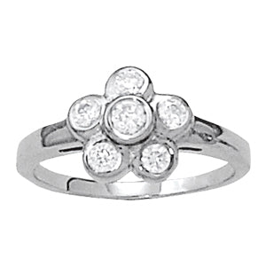 Platinum 3/8 CT Round Diamond Fashion Ring