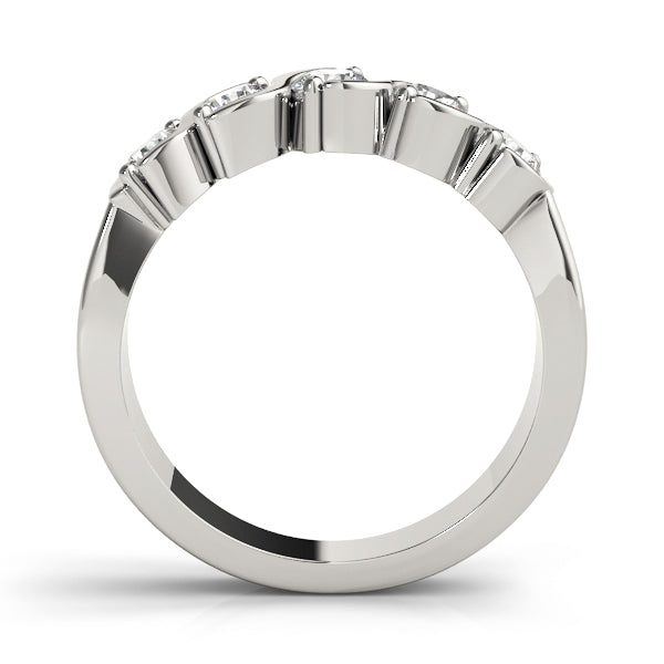 18K White Gold 1 CT Diamond Wedding Ring